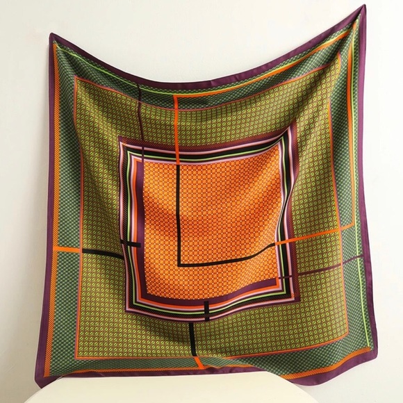 Silk Blend Scarf [36in x 36in] NWOT - Picture 2 of 6